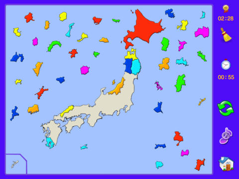 日本地图拼图