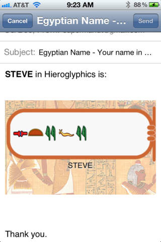 Egyptian Name in Hieroglyphics screenshot 4