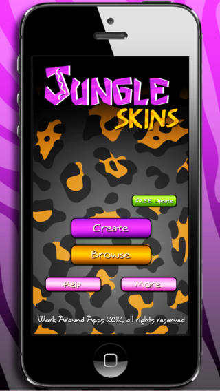 Jungle Skins - UNLIMITED Animal Print Wallpaper and Background Builder