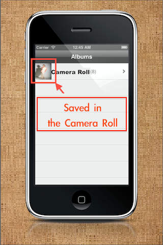 Captura de pantalla del iPhone 3