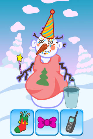 Snowman Festive Dressing up Game Pro - Kids Safe App NO Adverts screenshot 4