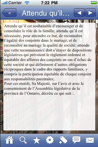 Ontario Family Law - Loi sur le droit de la famille. screenshot 3