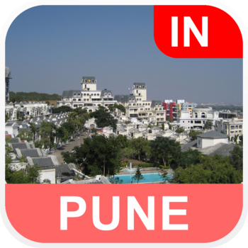 Pune, India Offline Map - PLACE STARS LOGO-APP點子