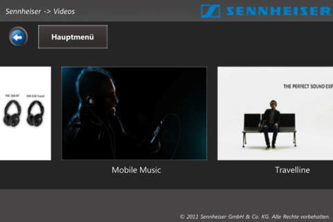 Mobiler Produktberater (für Microsoft Office 2011 und Sennheiser Mobile Music Produkte) screenshot 3