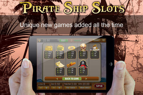 Pirate Ship Treasure Chest Bandit Slots - Las Vegas Penny Slots 3D Free screenshot 3