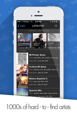 Latin - Free Streaming Music - Surge screenshot 3