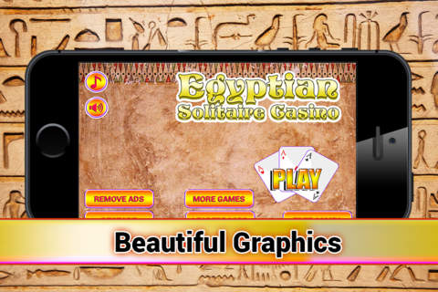 Egypt Solitaire Casino Pyramid Card Game - Las Vegas Deluxe screenshot 2