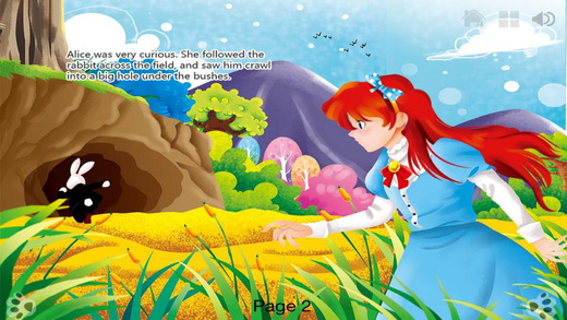 Alice in Wonderland-Interactive Book by iBigToy - bedtime fairy tale child