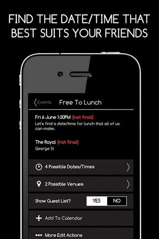 Free To Party - Event Planner screenshot 2
