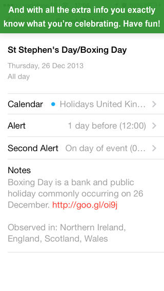 【免費生產應用App】Bank Holiday Calendars Worldwide - Countries and Regions (BankHolidays)-APP點子