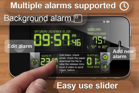 【免費工具App】Cool Alarm Clock & Day Reminder Free-APP點子