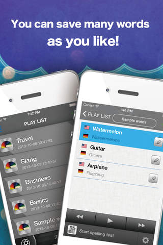 SoundFlash German/ English playlists maker. Make your own playlists and learn new languages with the SoundFlash Series!! screenshot 2