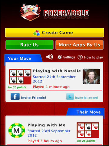 Pokerabble HD - Worlds first multiplayer board game for Poker Lovers screenshot 2