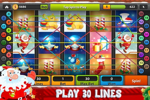 Santa's Xmas Slots - Pro Jolly Casino Slot Machine Game screenshot 3