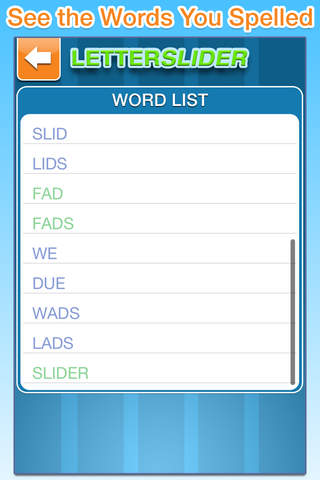 LetterSlider Original - The Word Search Slider Puzzle Game for Kids and Adults screenshot 3