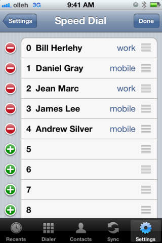 uContactsPro: Speed Dial and Contacts Sync screenshot 2