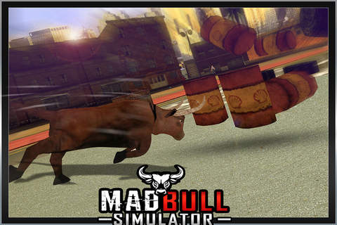 Mad Bull Simulator - 3D Real Monster Stunt Destruction Game screenshot 3
