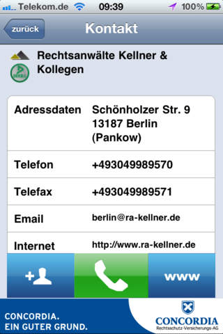 Rechtsschutz Concordia screenshot 4