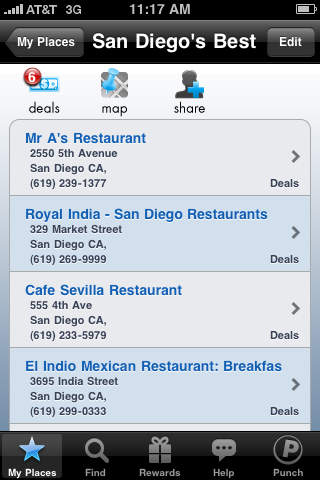 Find Places - PunchSpot screenshot