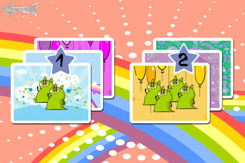 Matching Memo Game Monsters Cartoon screenshot 2