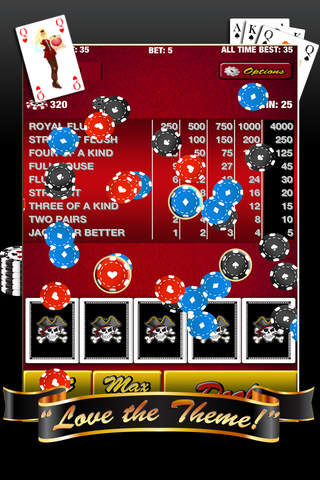 Pin-up Pirate Video Poker Pro screenshot 2
