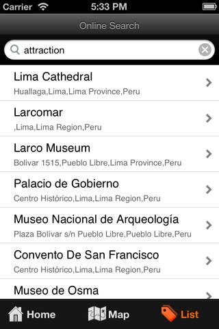 Lima Travel Map (Peru) screenshot 3