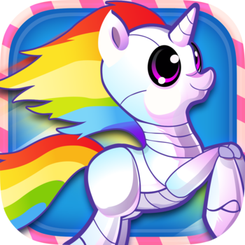 Magic Little Flap-py Robo Unicorn: Impossible Rainbow Dash Game LOGO-APP點子