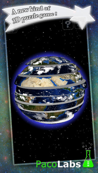 Earth Puzzle - a spherical puzzle game in 3D