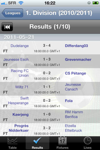 Football - 1. Division - 2. Division - [Luxembourg] screenshot 3