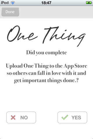 One Thing Productivity - Daily Habits & Goals To Do List Tracker screenshot 2
