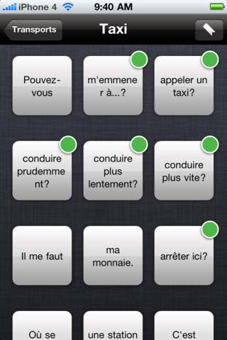 French to Portuguese Voice Talking Translator Phrasebook EchoMobi Travel Speak LITE screenshot 3