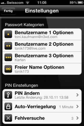 Passwort - Unique passwords screenshot 4