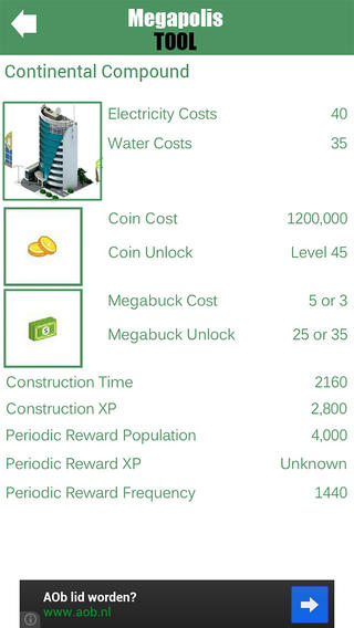 【免費工具App】Tool for Megapolis-APP點子