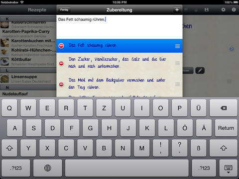 Chef A-Go Go - Rezeptverwaltung für iPad screenshot 3
