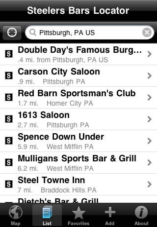 【免費運動App】Sports Bars for Steelers Fans-APP點子