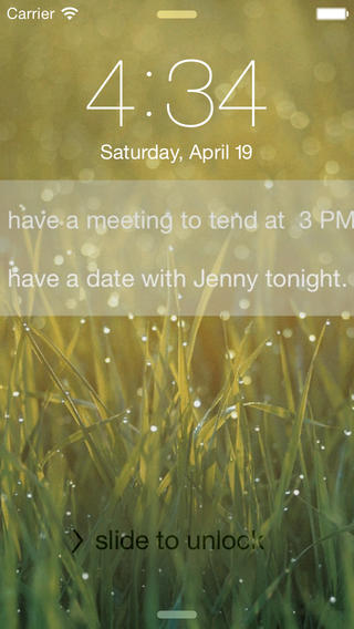 Lock Screen Reminder - Pimp Out an Important things on Lock Screen