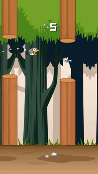 Flappy Forest - A tiny bird's endless clumsy jungle adventure