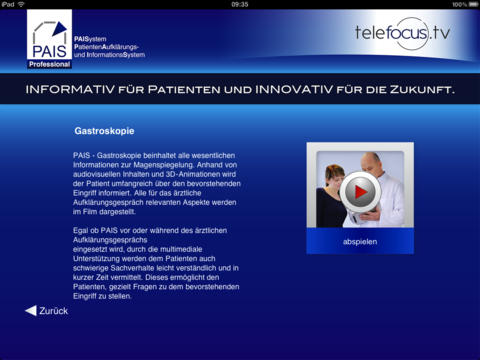 PAIS Professional - Patientenaufklärungs- und Informationssystem screenshot 2