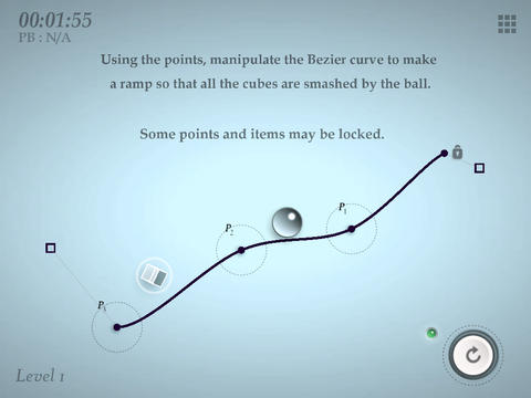 【免費遊戲App】Bézier-APP點子