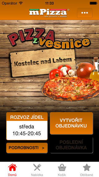 Pizza z vesnice Kostelec nad Labem