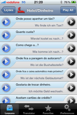 iSayHello Portuguese (EU) - German screenshot 2