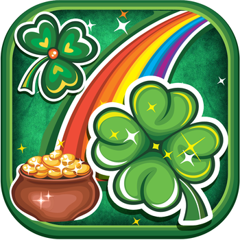 Happy St. Patrick's Day: Pot Of Gold Lucky Four-Leaf Clover Challenge LOGO-APP點子