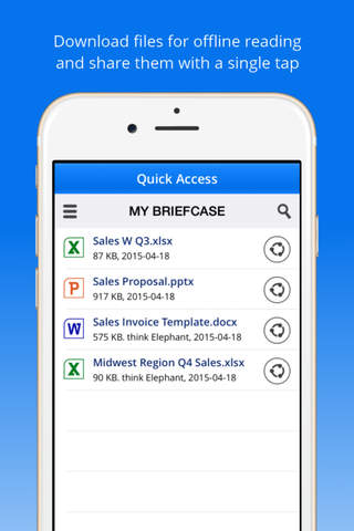 Quick Access Cloud - Search, share and read cloud files & documents offline screenshot 2