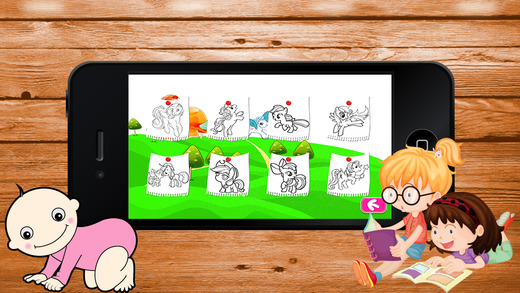 【免費遊戲App】Pony Coloring - Learn Free Amazing HD Paint & Educational Activities for Toddlers, Pre School & Kindergarten Kids-APP點子