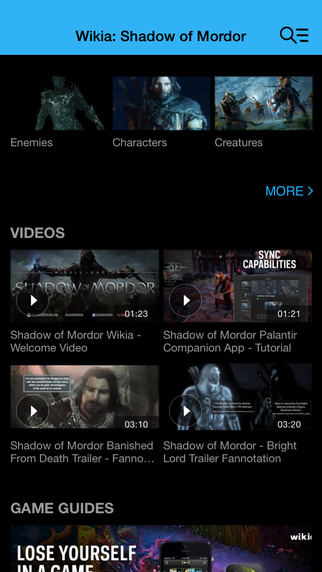 【免費書籍App】Wikia: Shadow of Mordor Fan App-APP點子