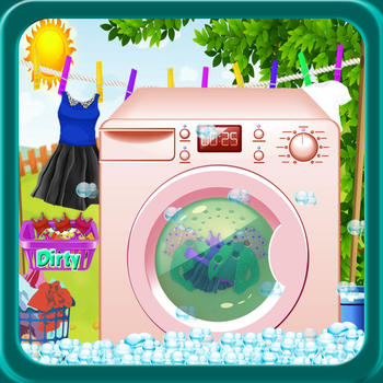 Kids Laundry Washing Dirty Baby Clothes Cleanup Time LOGO-APP點子