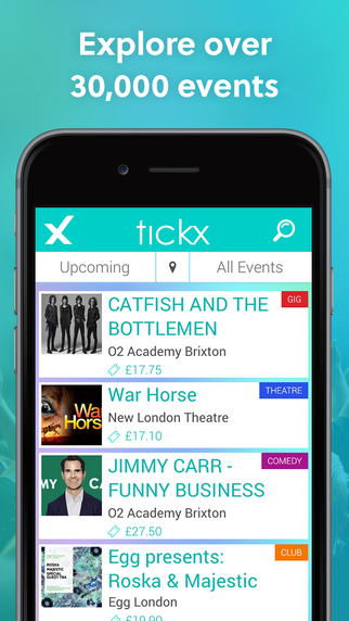 【免費娛樂App】TickX - Ticket Search Engine-APP點子