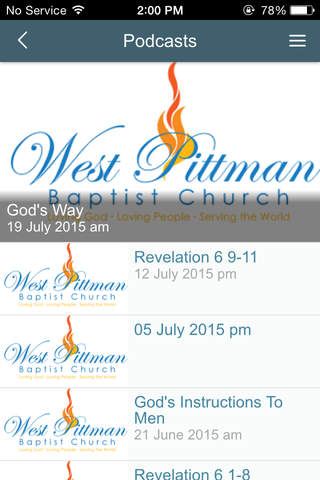 West Pittman Baptist Church screenshot 2