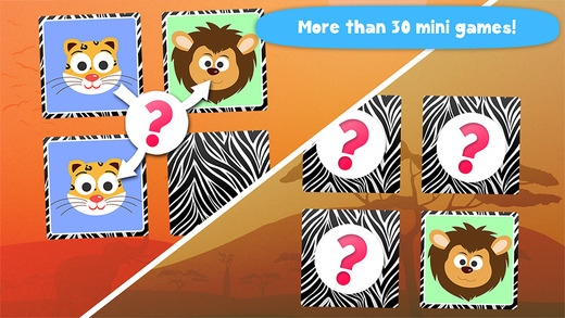 【免費遊戲App】Play with Wild Life Safari Animals - Free ABC Memo Game for toddlers age 1 to 6 in preschool, daycare and the creche-APP點子