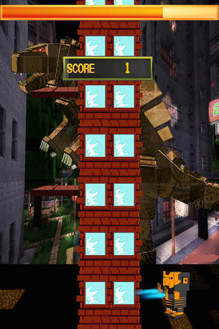 Block Pixel Man Craft Hitter Mania - Godzilla Edition FREE screenshot 3